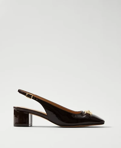 Ann Taylor Horsebit Patent Pumps Women's