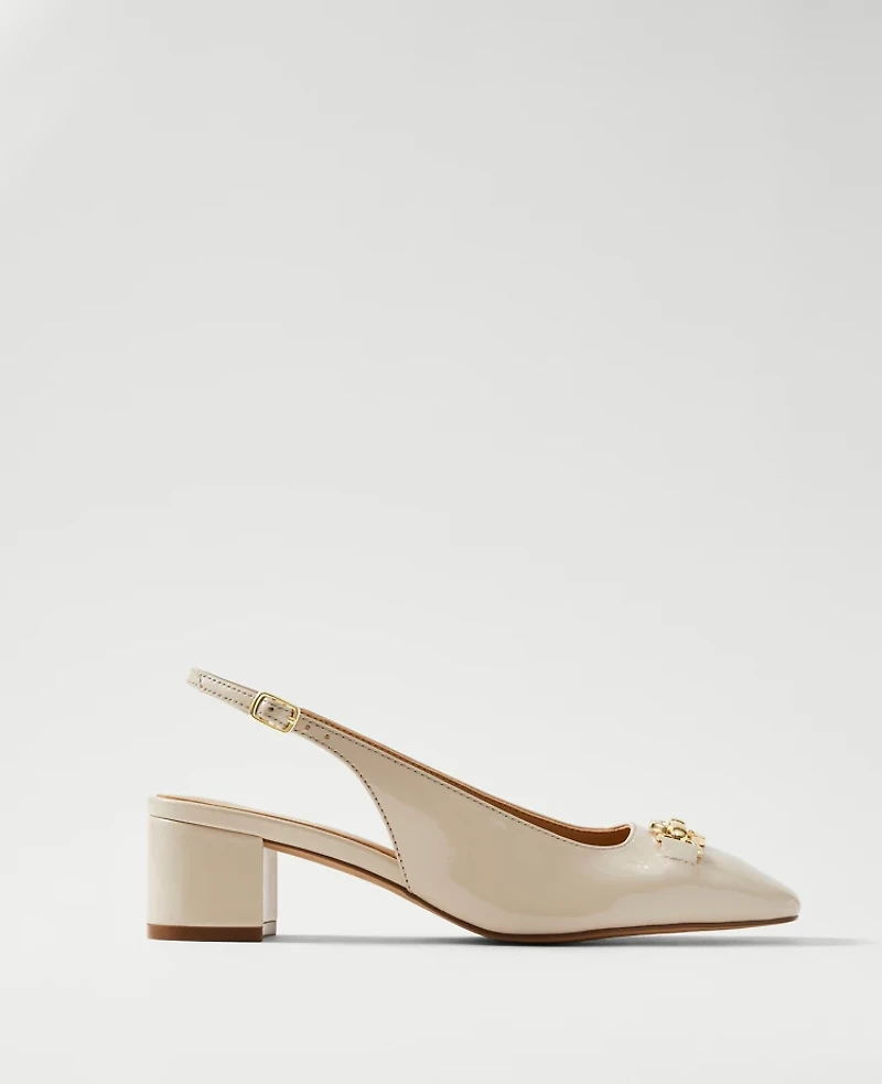 Ann Taylor Horsebit Patent Pumps Women's