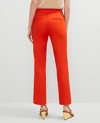 Ann Taylor The Eva Ankle Pant Linen Blend - Curvy Fit Red Pepper Women's