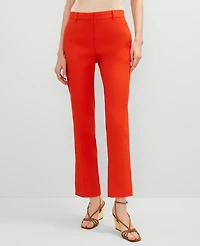 Ann Taylor The Eva Ankle Pant Linen Blend - Curvy Fit Red Pepper Women's
