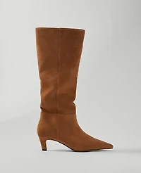 Ann Taylor Suede Tall Boot Sesame Women's