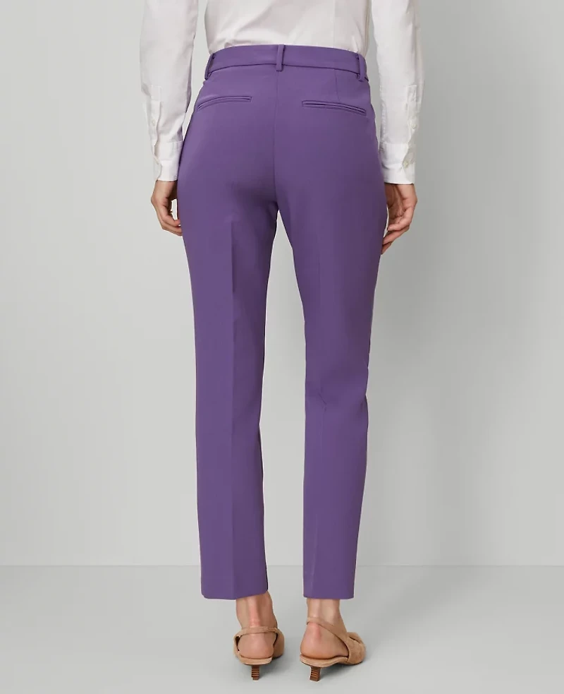 Ann Taylor The Eva Ankle Pant in Doubleweave — Curvy Fit Size 2 Majestic Violet Women's