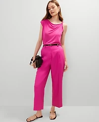 Ann Taylor The Petite Relaxed Ankle Pant Rose Violet Women's