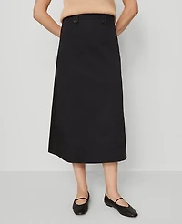 Ann Taylor Petite Weekend Collection Full Midi Skirt Women's