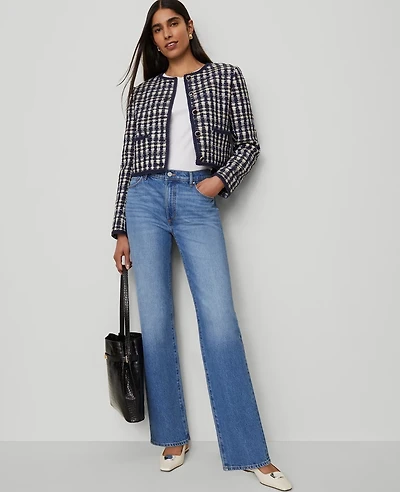 Ann Taylor The Petite Perfect Straight Jean Authentic Vintage Mid Women's
