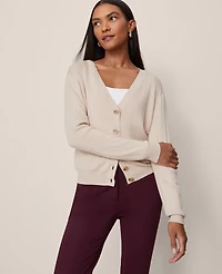 Ann Taylor Ribbed Wedge Cardigan Women's