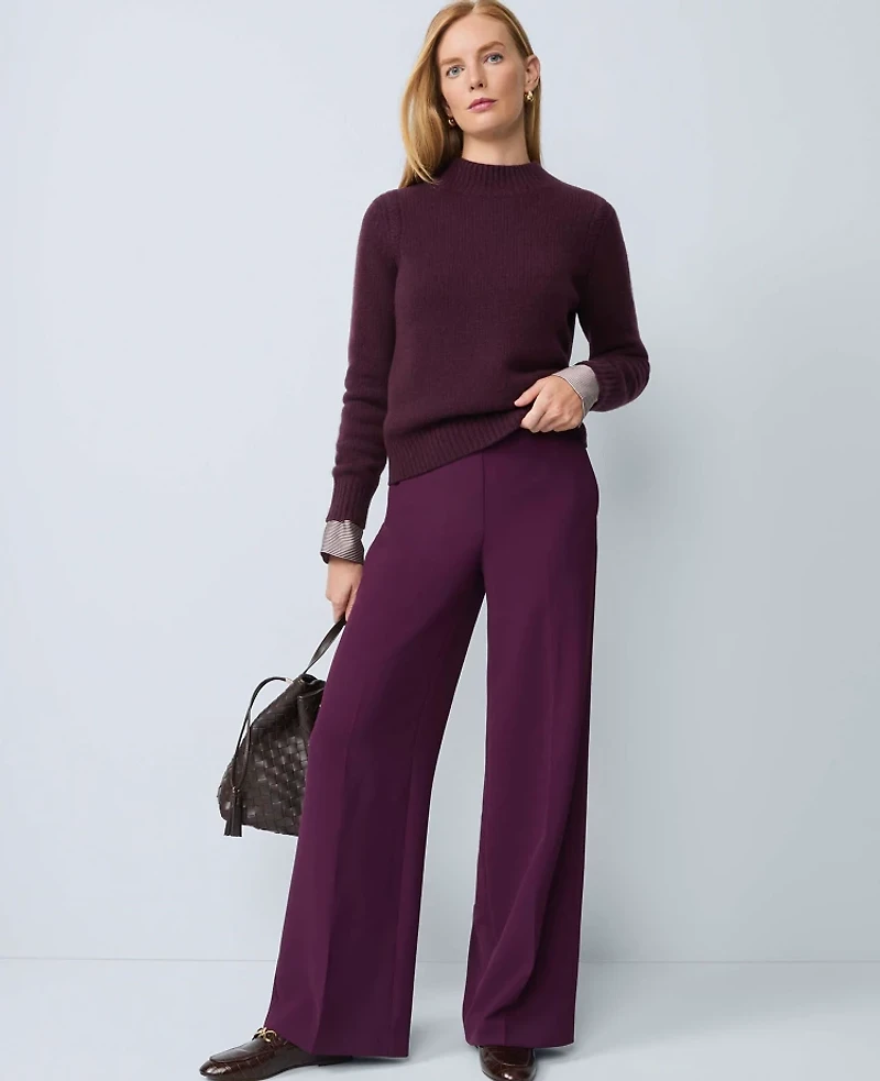 Ann Taylor Cashmere Mock Neck Sweater Women's