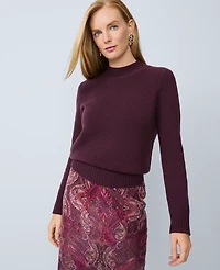 Ann Taylor Cashmere Mock Neck Sweater Women's