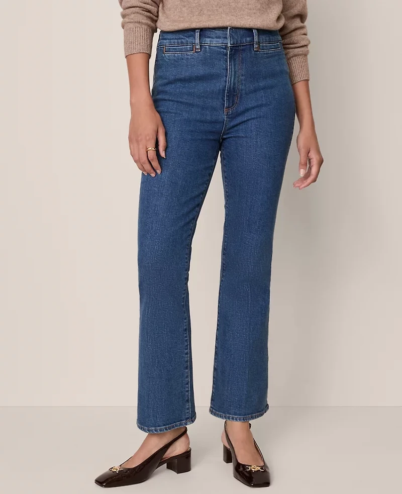 Ann Taylor The Seamed Boot Jean Modern Indigo Wash Women's