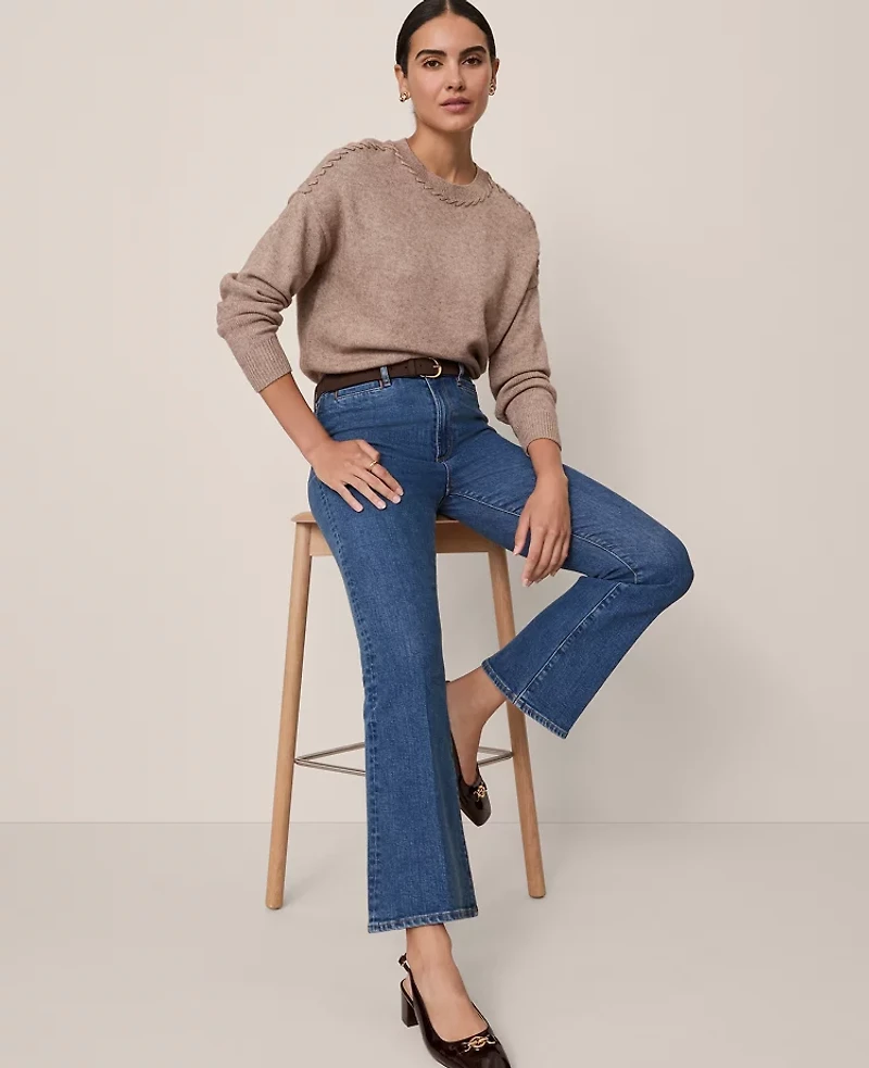 Ann Taylor The Seamed Boot Jean Modern Indigo Wash Women's