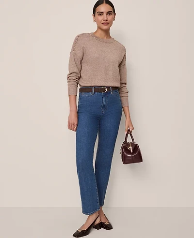 Ann Taylor The Seamed Boot Jean Modern Indigo Wash Women's