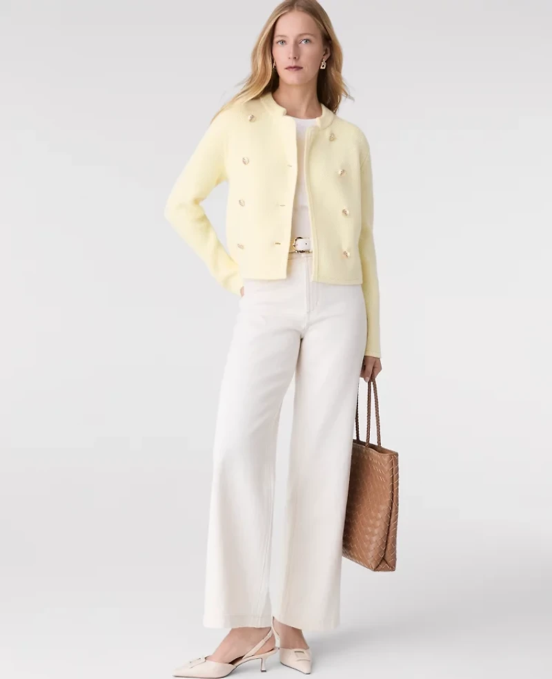 Ann Taylor Double Breasted Sweater Jacket Women's