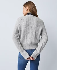 Ann Taylor Weekend Collection Pointelle Cardigan Women's
