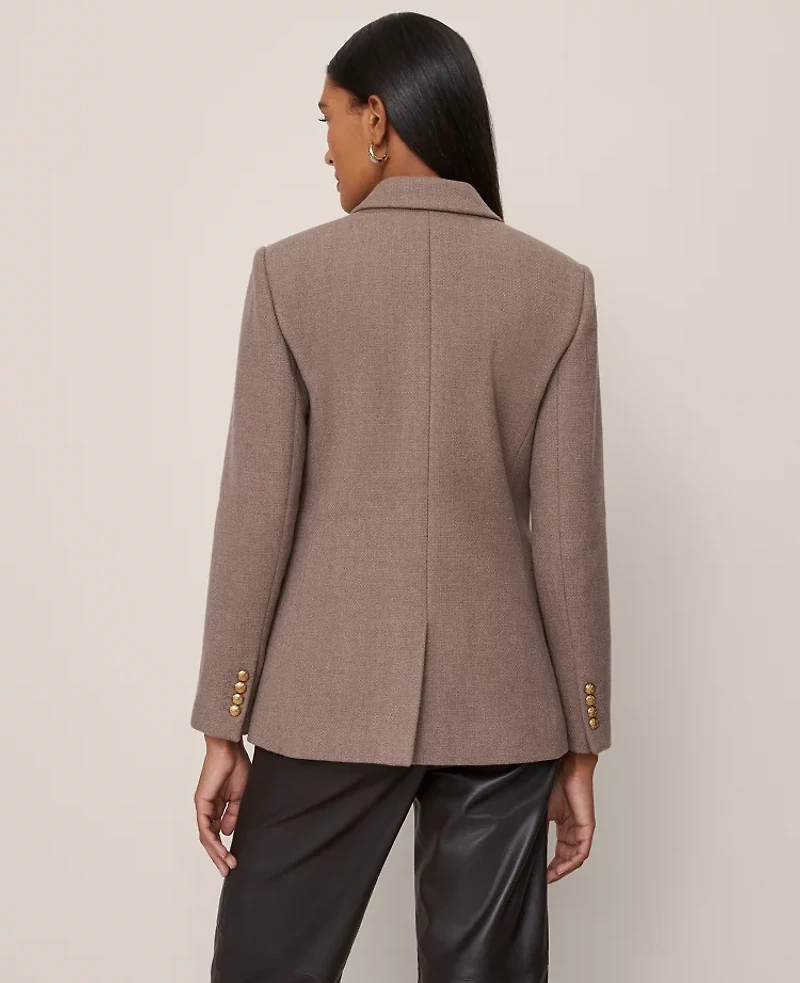 Ann Taylor The Petite Greenwich Blazer Cardamom Heather Women's