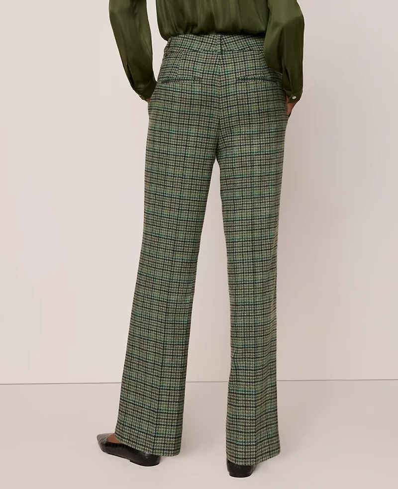 Ann Taylor The Jayne Pant Houndstooth Muted Moss Women's