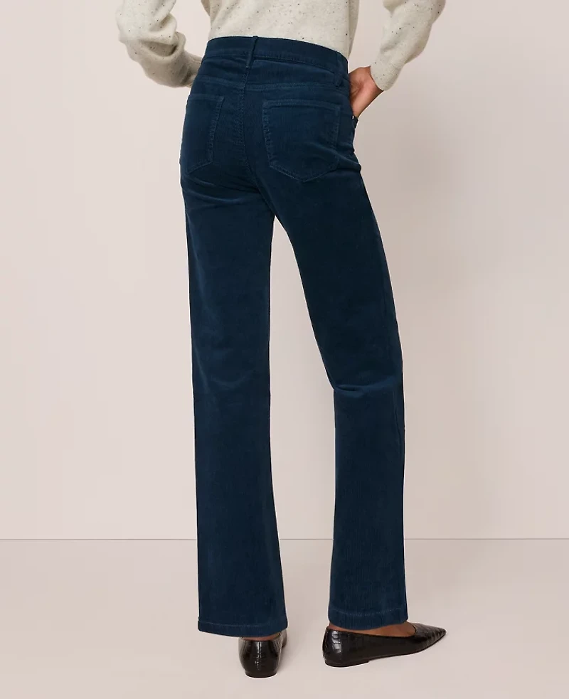 Ann Taylor The High Rise Corduroy Pant Moonlit Backdrop Women's