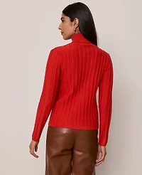 Ann Taylor Ribbed Turtleneck Sweater Women's