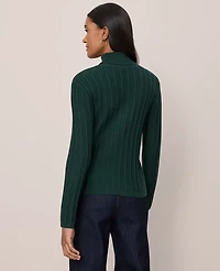 Ann Taylor Ribbed Turtleneck Sweater Women's