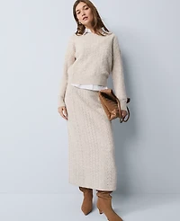 Ann Taylor Weekend Collection Pointelle Sweater Skirt Women's