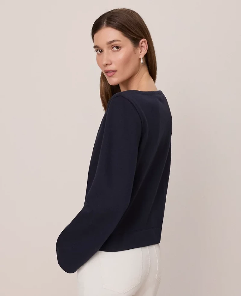 Ann Taylor Weekend Collection Boat Neck Top Women's