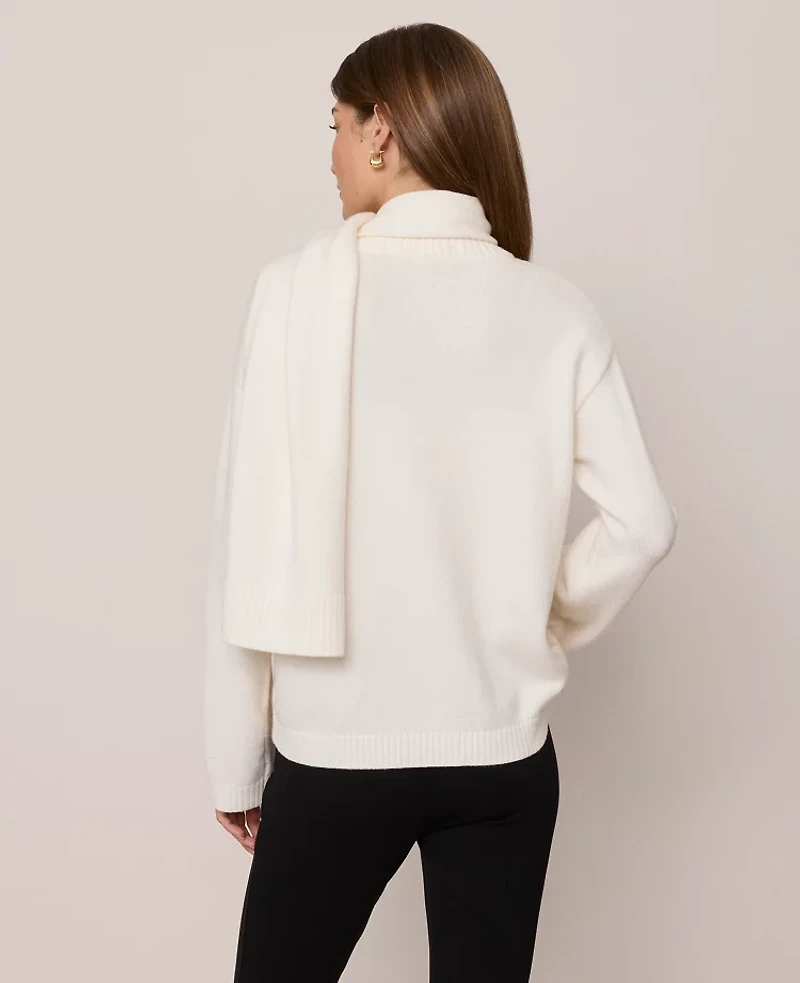 Ann Taylor Petite Weekend Collection Scarf Sweater Women's