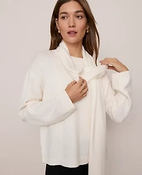 Ann Taylor Petite Weekend Collection Scarf Sweater Women's