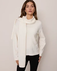 Ann Taylor Petite Weekend Collection Scarf Sweater Women's