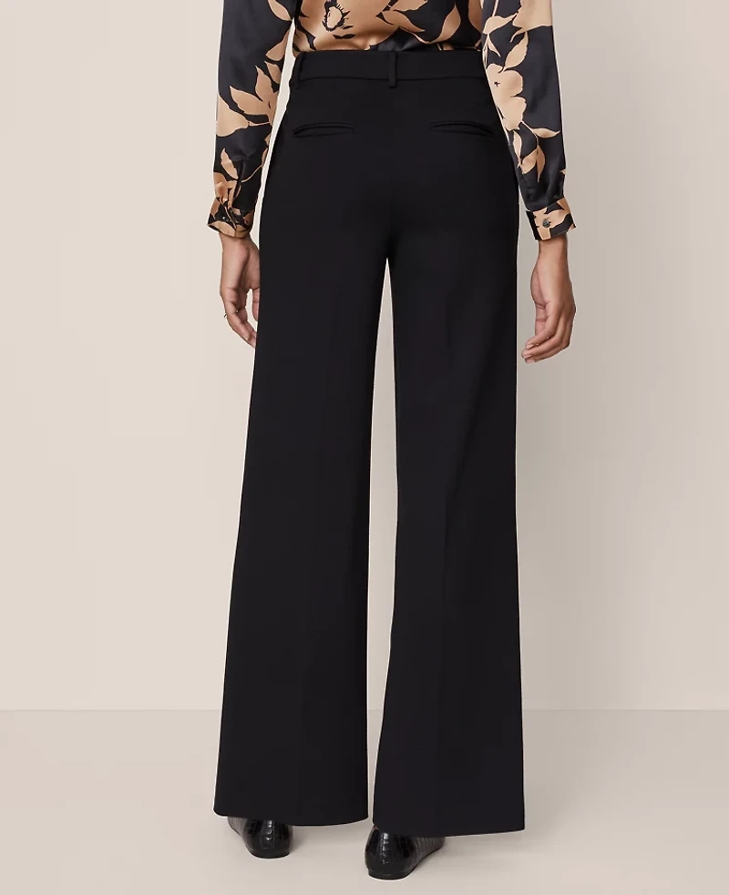 Ann Taylor The Petite Wide-Leg Pant Ponte Women's