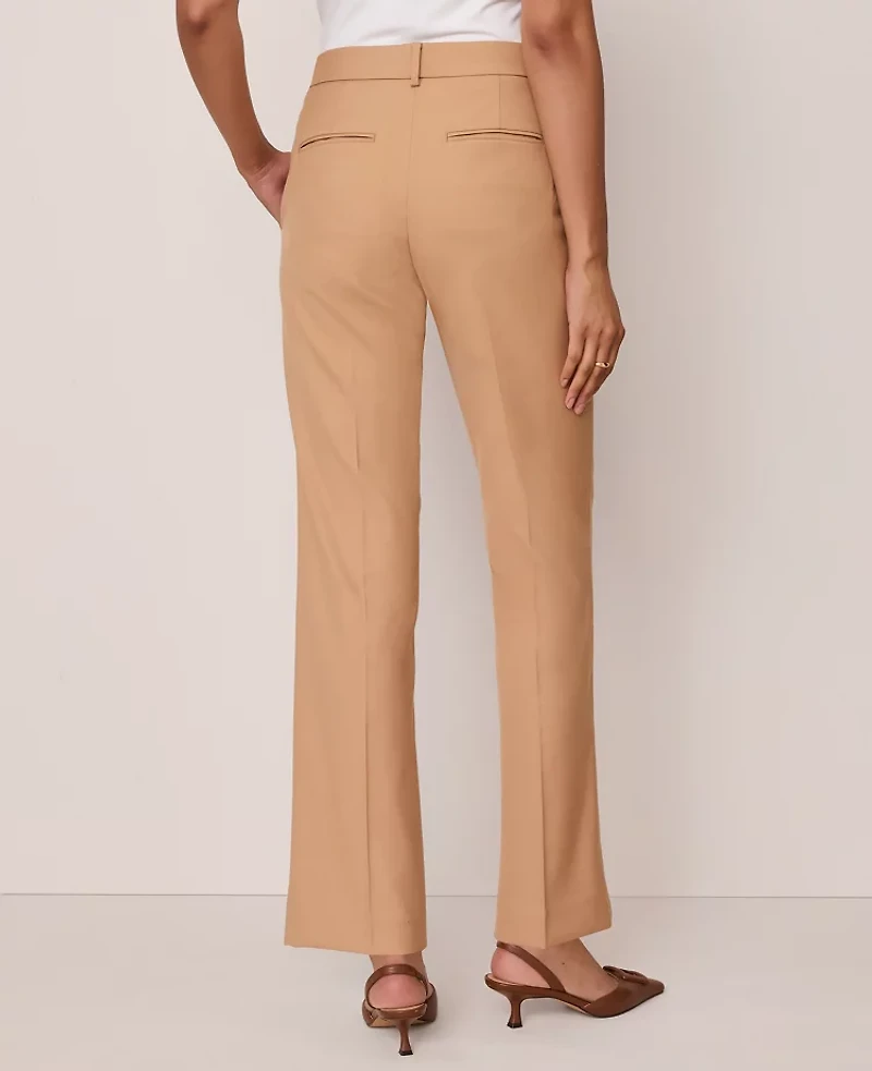 Ann Taylor The Petite Straight Pant Sesame Women's