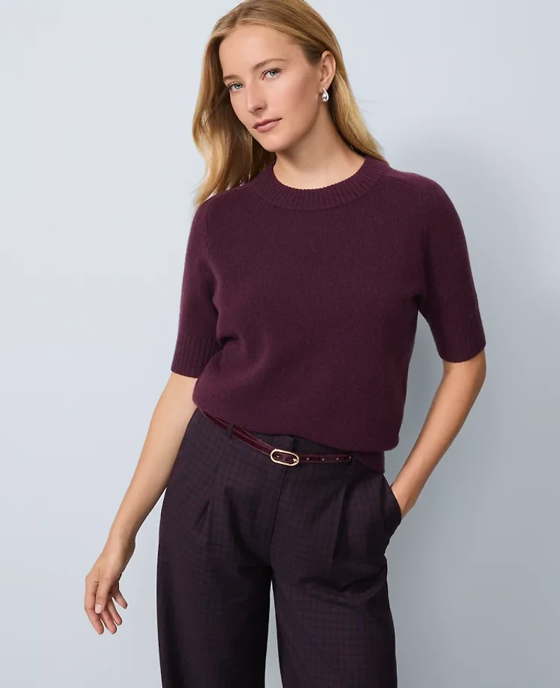 Ann Taylor Cashmere Sweater T-Shirt Women's