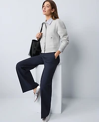 Ann Taylor Weekend Collection Easy Perfect Wide Leg Pant Ponte Night Sky Women's