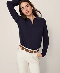 Ann Taylor Weekend Collection Polo Sweater Women's