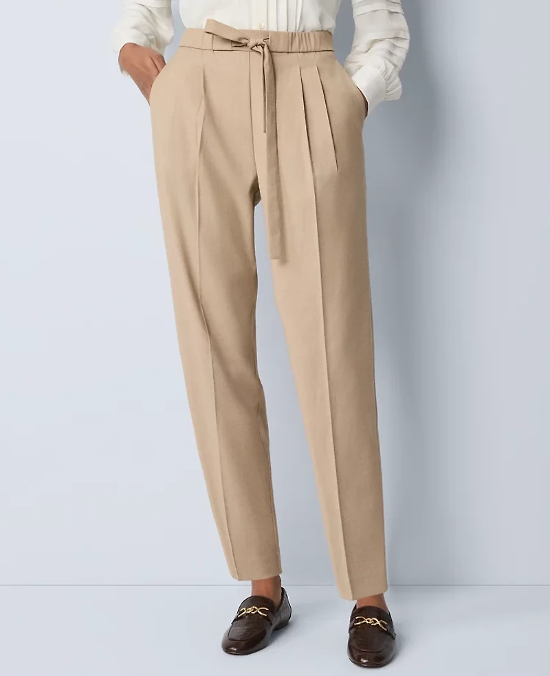 Ann Taylor Weekend Collection High Rise Tapered Pant Fresh Camel Women's