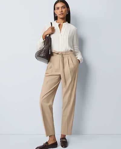 Ann Taylor Weekend Collection High Rise Tapered Pant Fresh Camel Women's