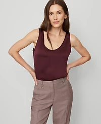 Ann Taylor Petite Scoop Neck Tank Top Women's