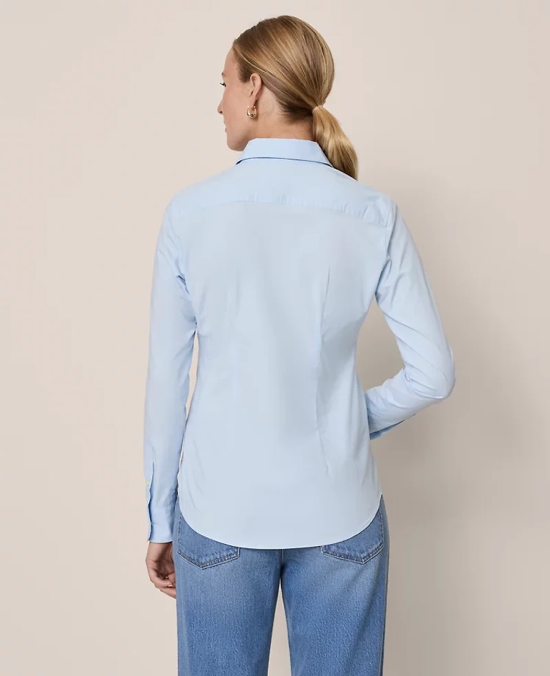 Ann Taylor Perfect Shirt Cloudless Day Women's