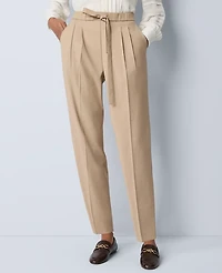 Ann Taylor Petite Weekend Collection High Rise Tapered Pant Fresh Camel Women's