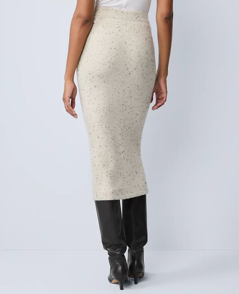 Ann Taylor Weekend Collection Sweater Pencil Skirt Speckled Grey Heather Women's