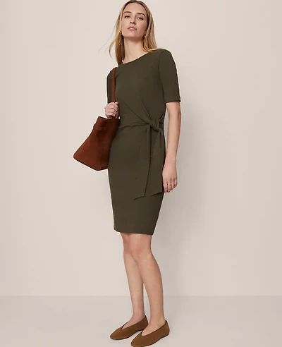 Ann Taylor Petite Weekend Collection Tie Waist Shift Dress Women's