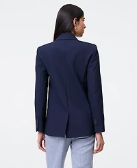 Ann Taylor The Wrap Blazer Night Sky Women's