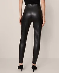 Ann Taylor The Polished Legging Faux Leather Black Women's