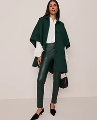 Ann Taylor The Seamed Button Legging Faux Leather Women's
