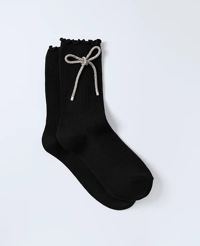 Ann Taylor Bow Crew Socks Women's