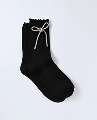 Ann Taylor Bow Crew Socks Women's