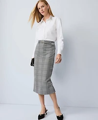 Ann Taylor Embellished Relaxed Perfect Shirt White Women's