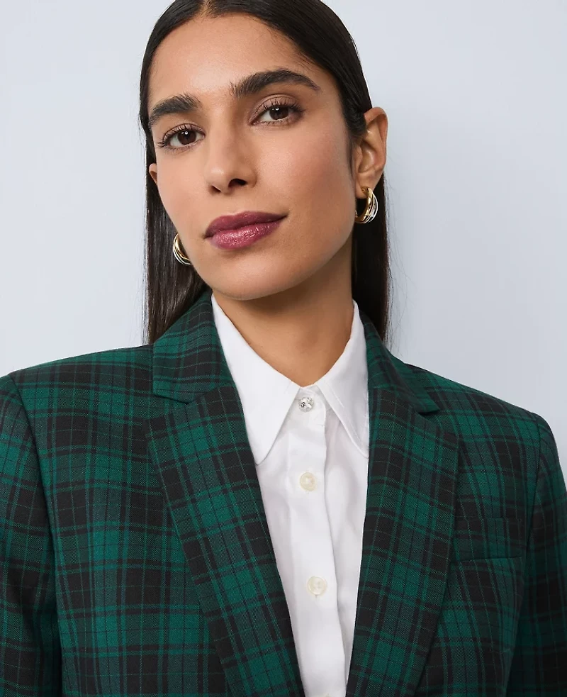 Ann Taylor Embellished Perfect Shirt White Women's