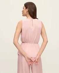 Ann Taylor Pleated Halter Top Women's