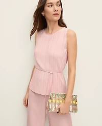 Ann Taylor Pleated Halter Top Women's