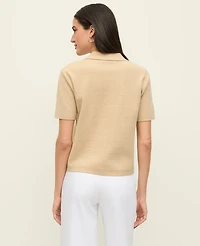 Ann Taylor Collared Short Sleeve Cardigan Women's