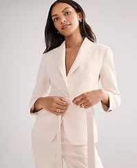 Ann Taylor The Belted Blazer Fluid Crepe Women's